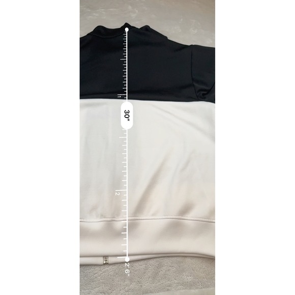 adidas Black and White Track Jacket - KU Jayhawks - Picture 7 of 8